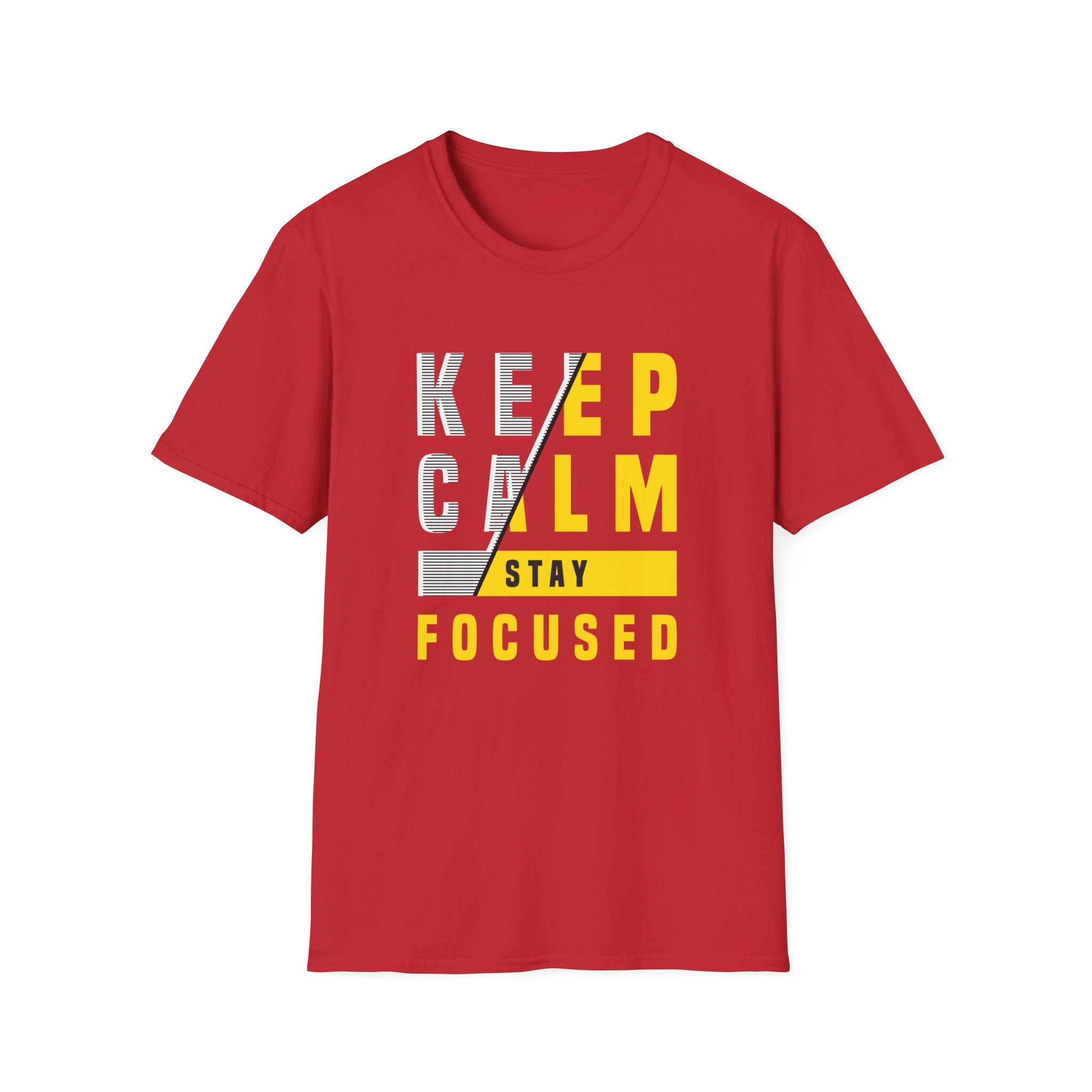 Keep Calm Stay Focused T Shirt - Mindful Productivity & Zen - Sinful Threads