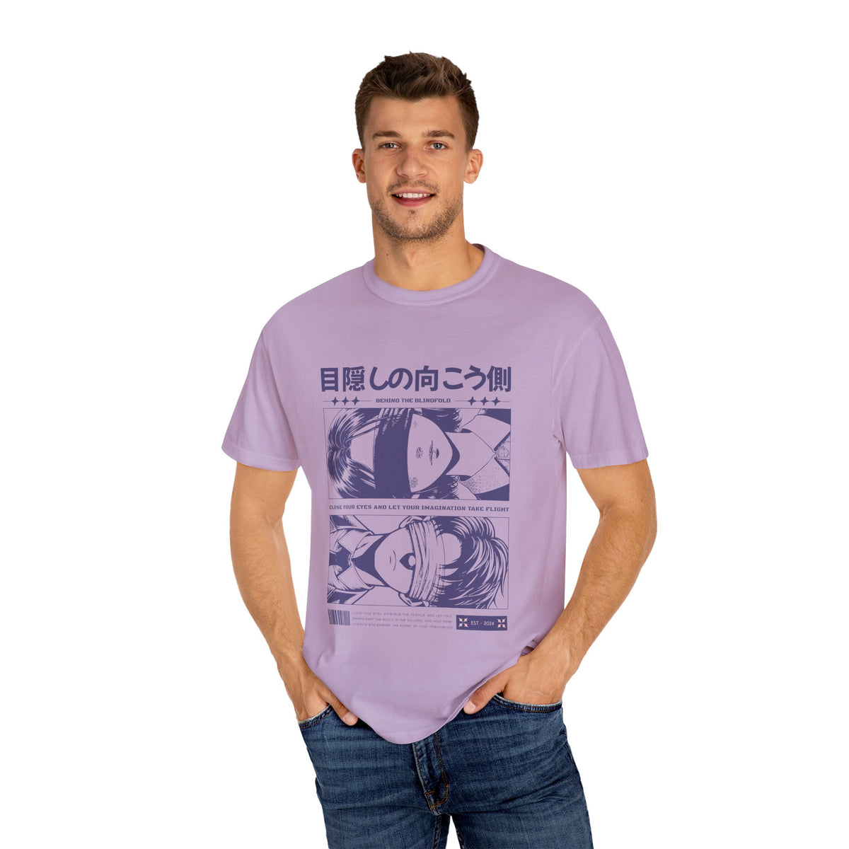 Blindfolded Anime Tee - Artistic Imagination - Dreamer Gift