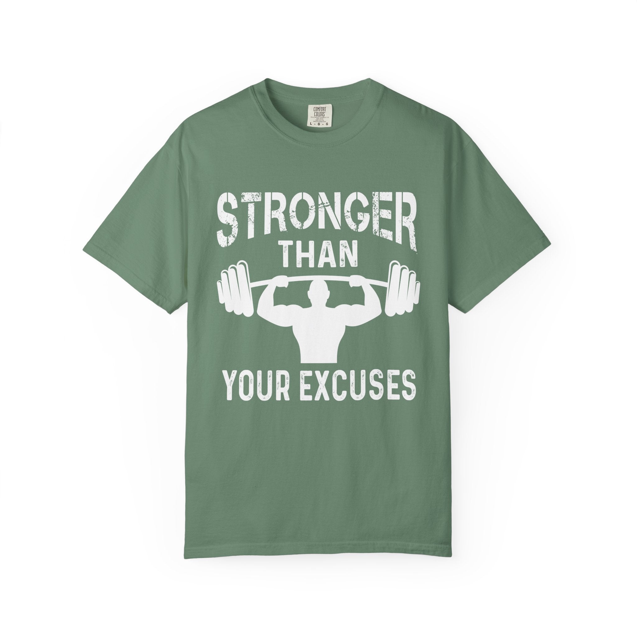 Stronger Than Excuses Bodybuilding Shirt - Motivation Tee - Sinful Threads