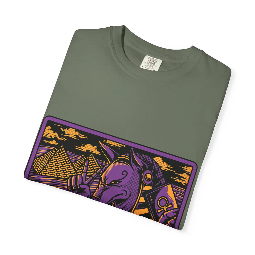 Anubis With Egyptian Pyramids and Timeless Graphic T-Shirt - Sinful Threads