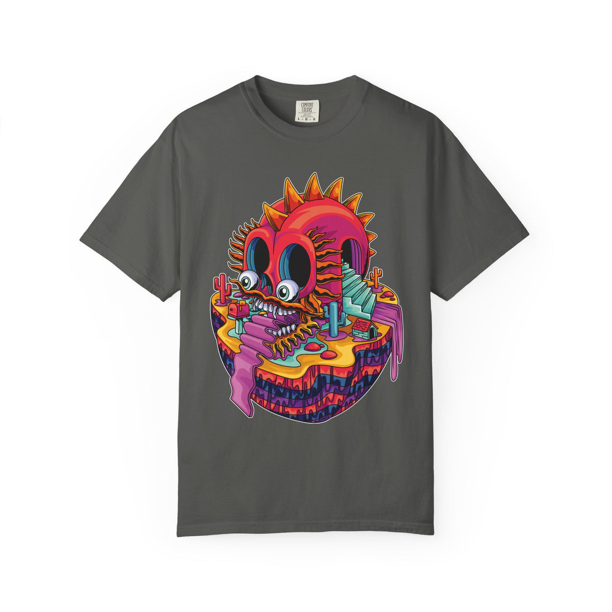 Fantasy Dragon Tee - Psychedelic Monument Valley Art Shirt