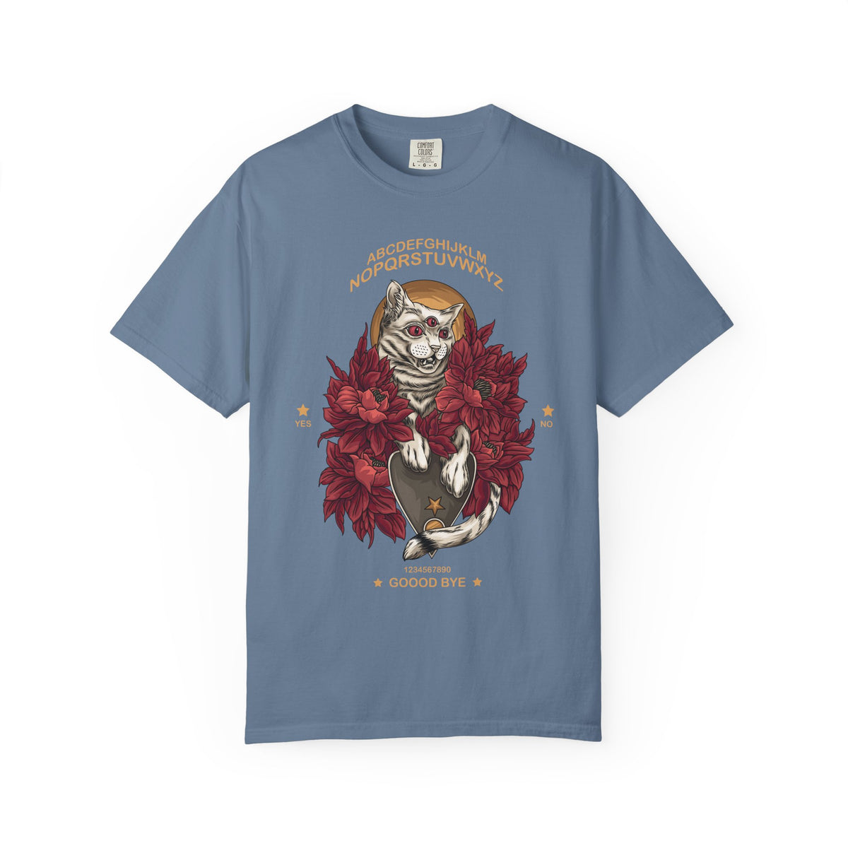 Three-Eyed Cat Tee - Witchy Ouija Vibes - Occult Shirt