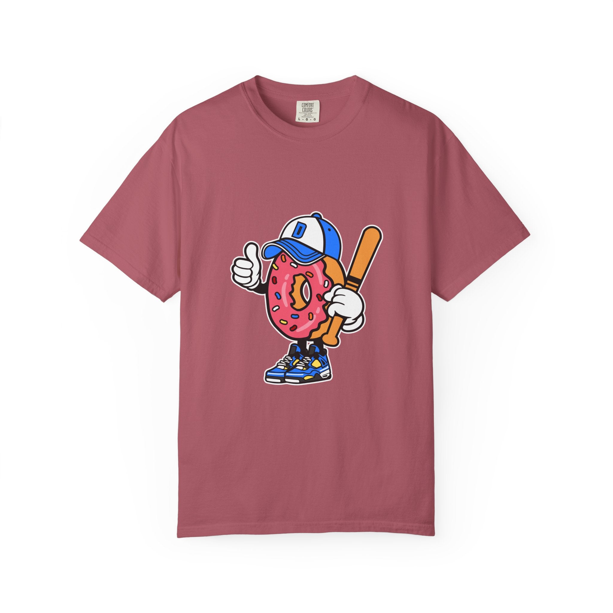 Doughnut the Baseball Player Fun and Sweet T-Shirt - Sinful Threads