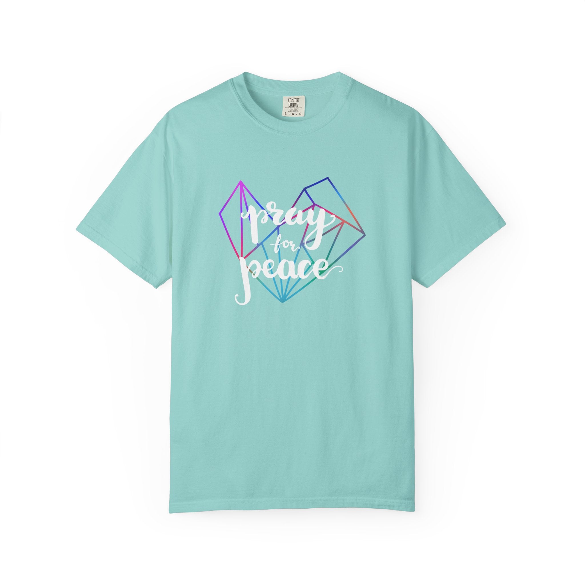Peace Graphic Tee - Pray For Peace Shirt - Geometric Gift - Sinful Threads