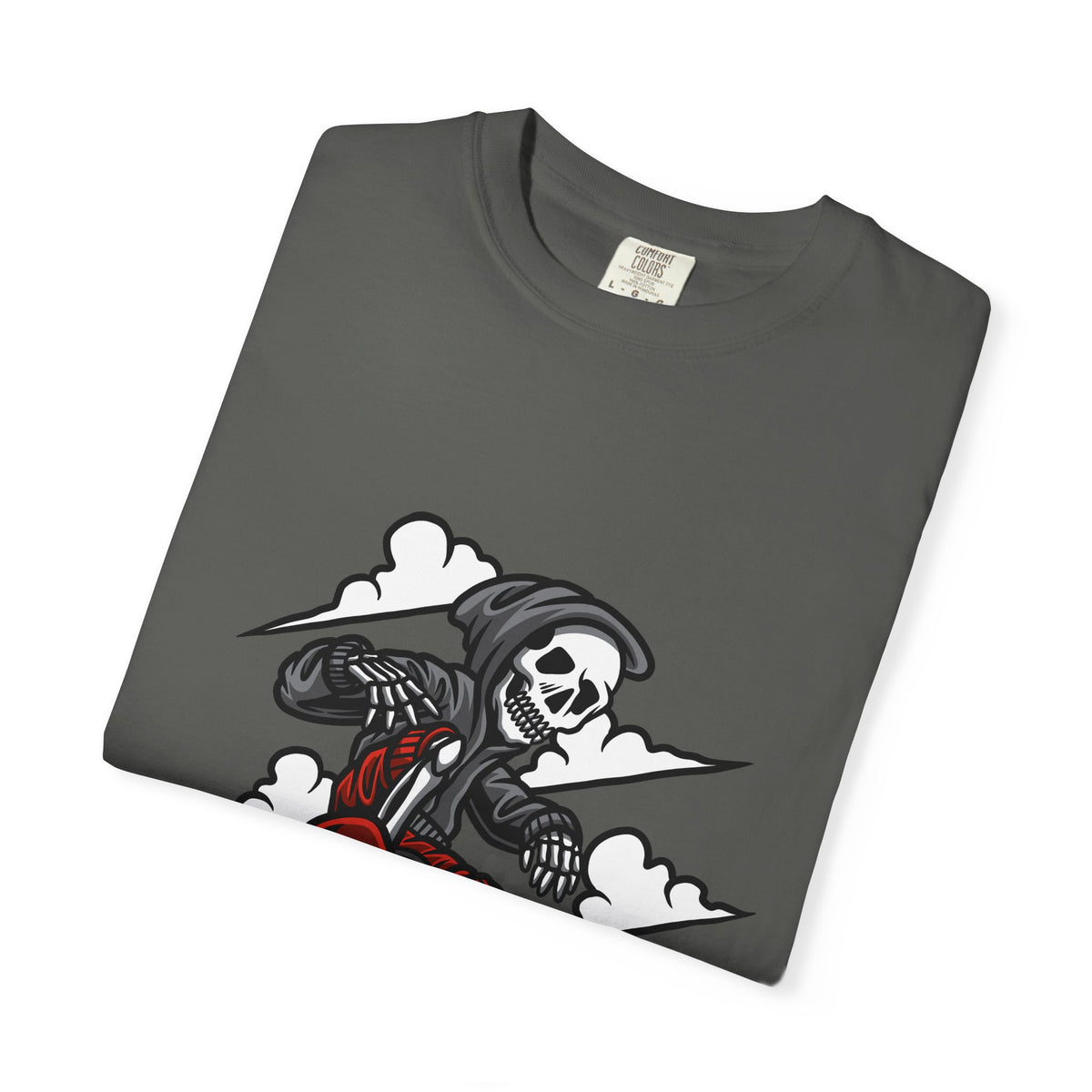 Grim Reaper Skate Shirt - Skeleton Tee - Cool Skater Gift