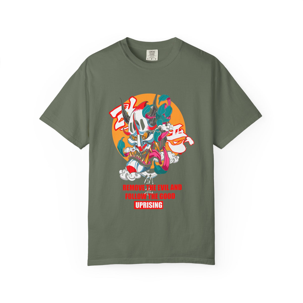 Oni Mask Japanese Demon Tee Uprising Art Streetwear