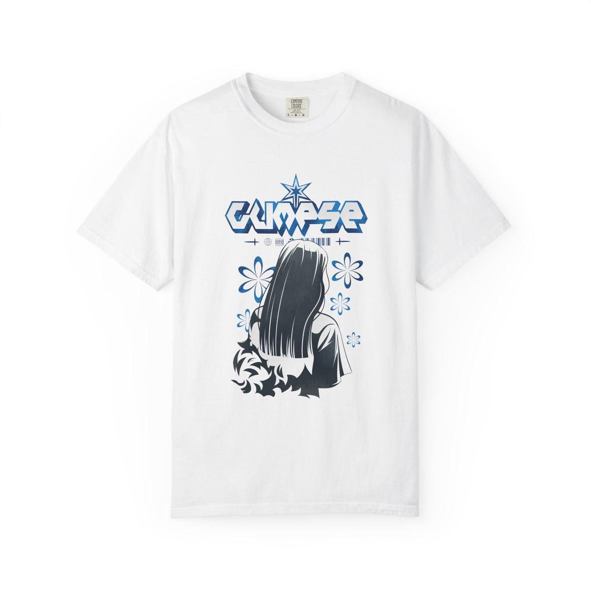 Anime Floral Shirt - Manga Art Top - Anime Lover Gift