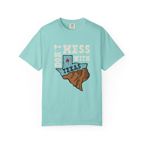 Dont Mess With Texas Map Novelty Design Humor T-Shirt