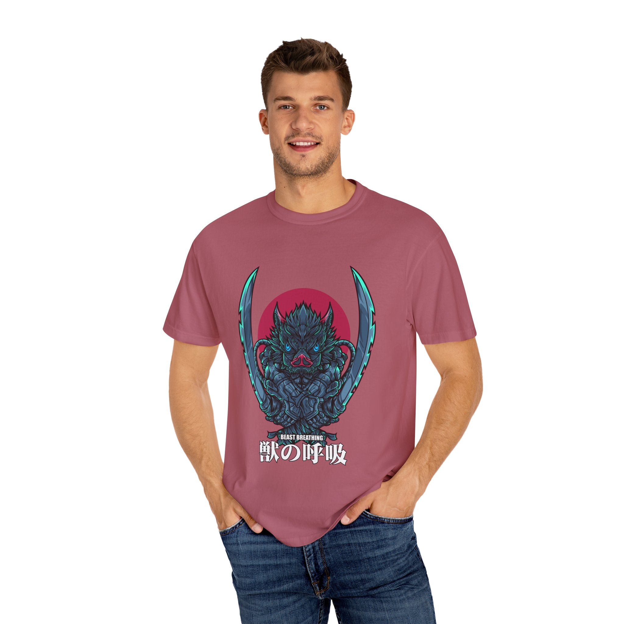 Wild Boar Beast Breathing Tee Modern Anime Graphic - Sinful Threads