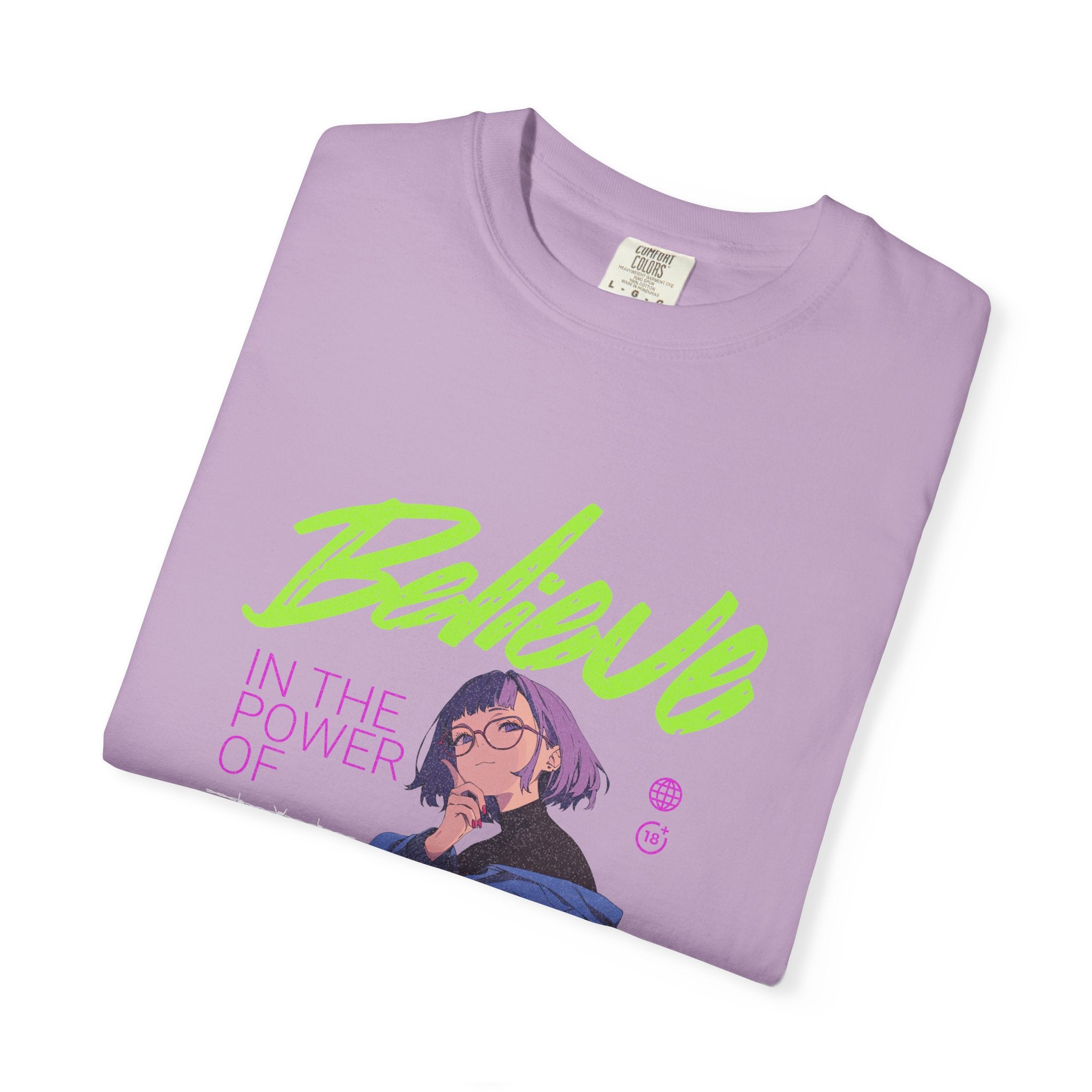 Kawaii Anime Tee - Believe Y2K Girl Design - Cute Gift - Sinful Threads