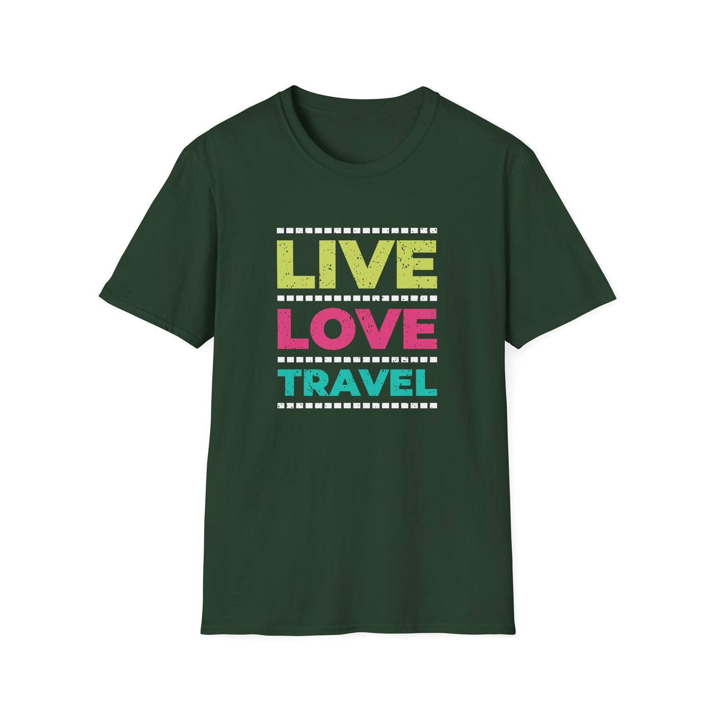 Cool Travel Shirt - Live Love Travel Lifestyle Tee Gift - Sinful Threads