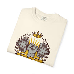 Iron Man Fitness Center Logo Graphic Design Image T-Shirt