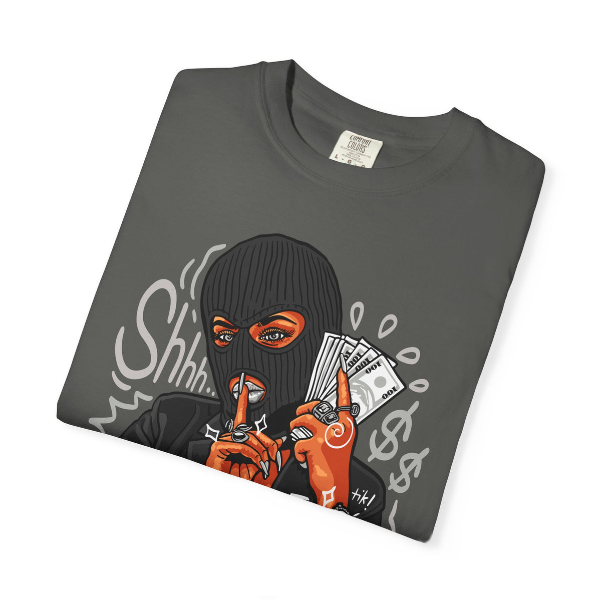 Money Heist Shhh Graphic Tee – Gangster Streetwear
