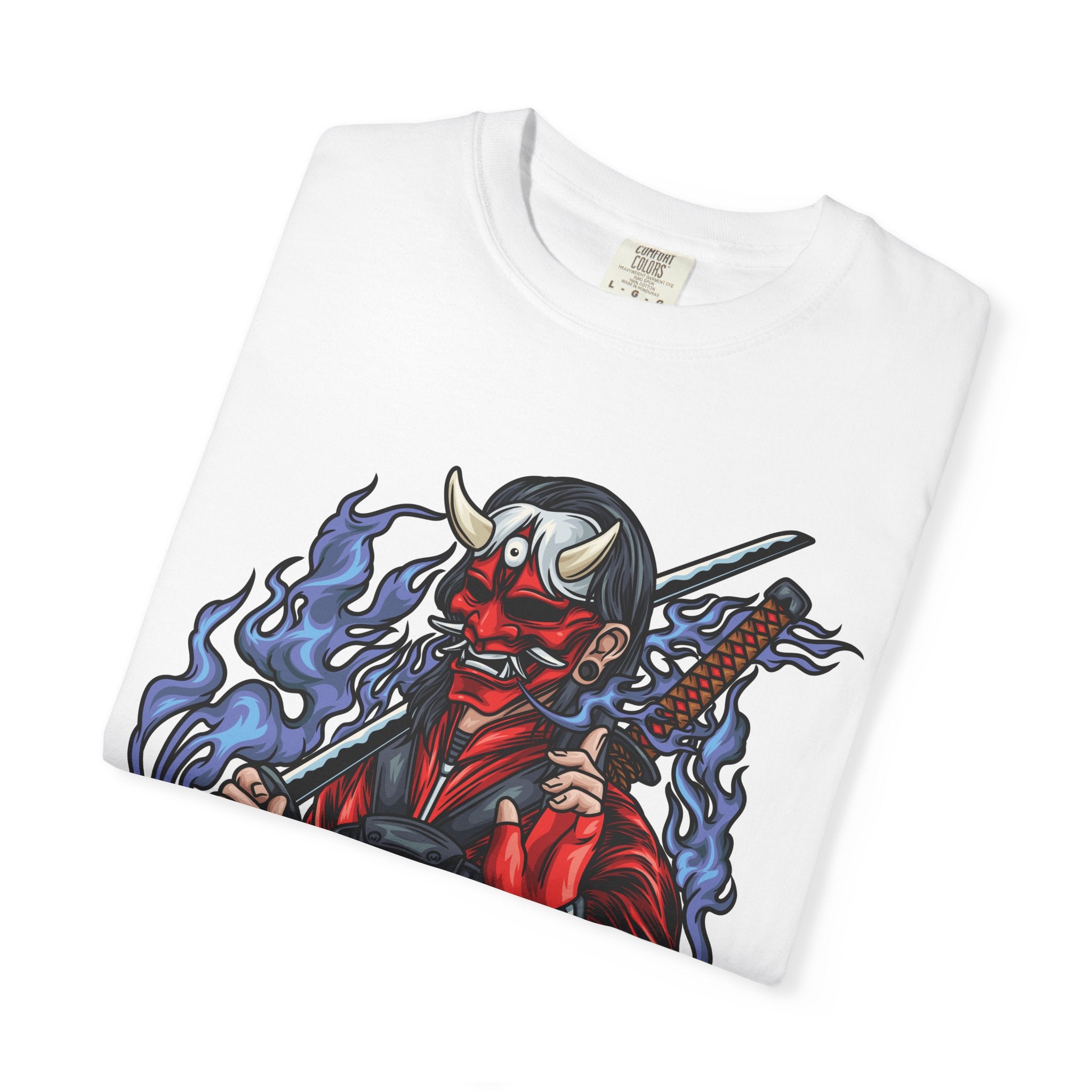 Oni mask tee - Samurai Demon Shirt - Warrior Gift - Sinful Threads