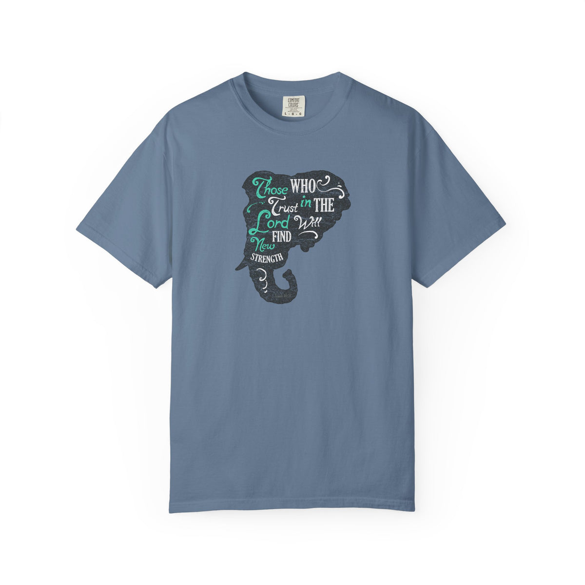 Trust in the Lord Will Find Strength Christian T-Shirt - Sinful Threads