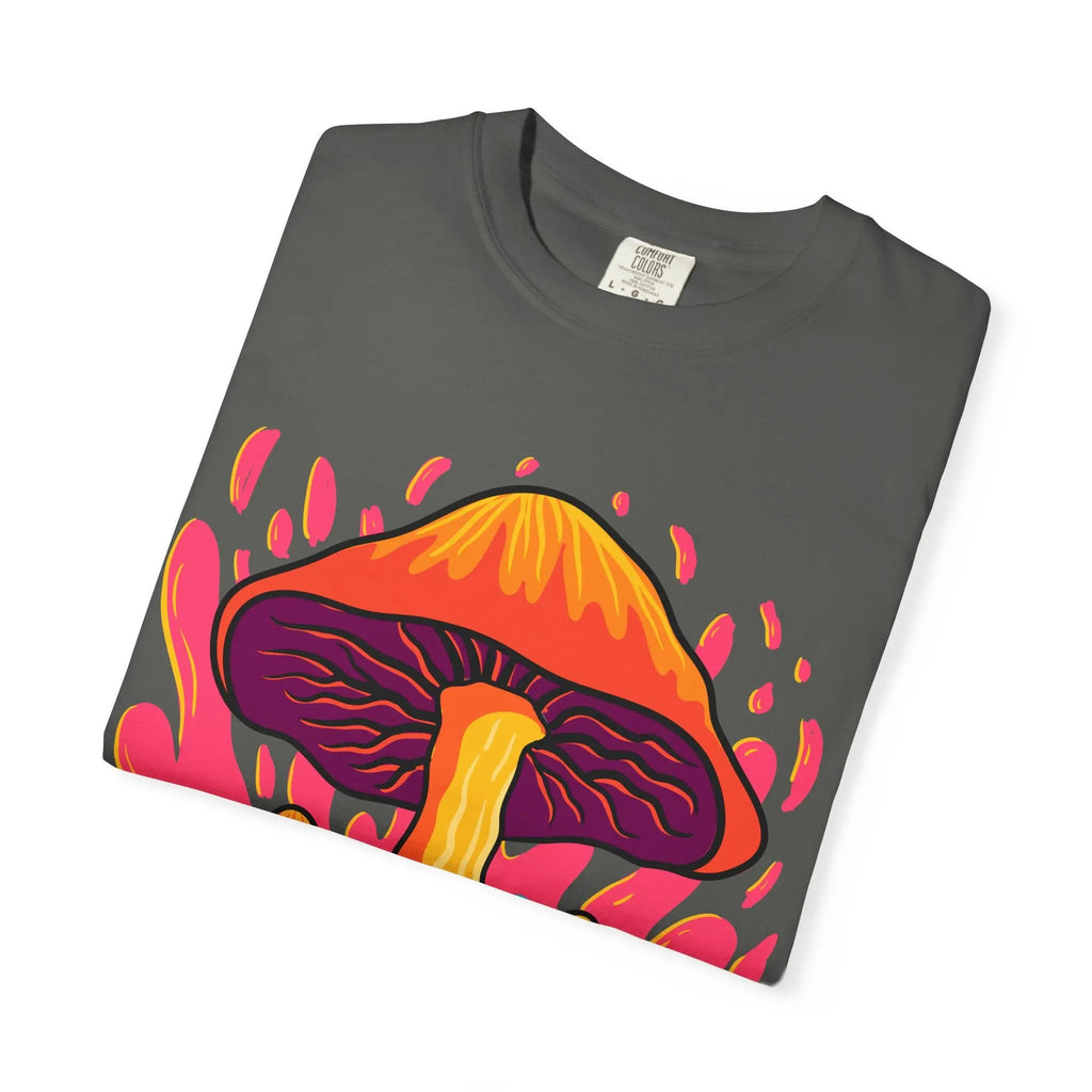 Groovy Mushroom Tee - Colorful Forest Fungi Art Gift - Sinful Threads