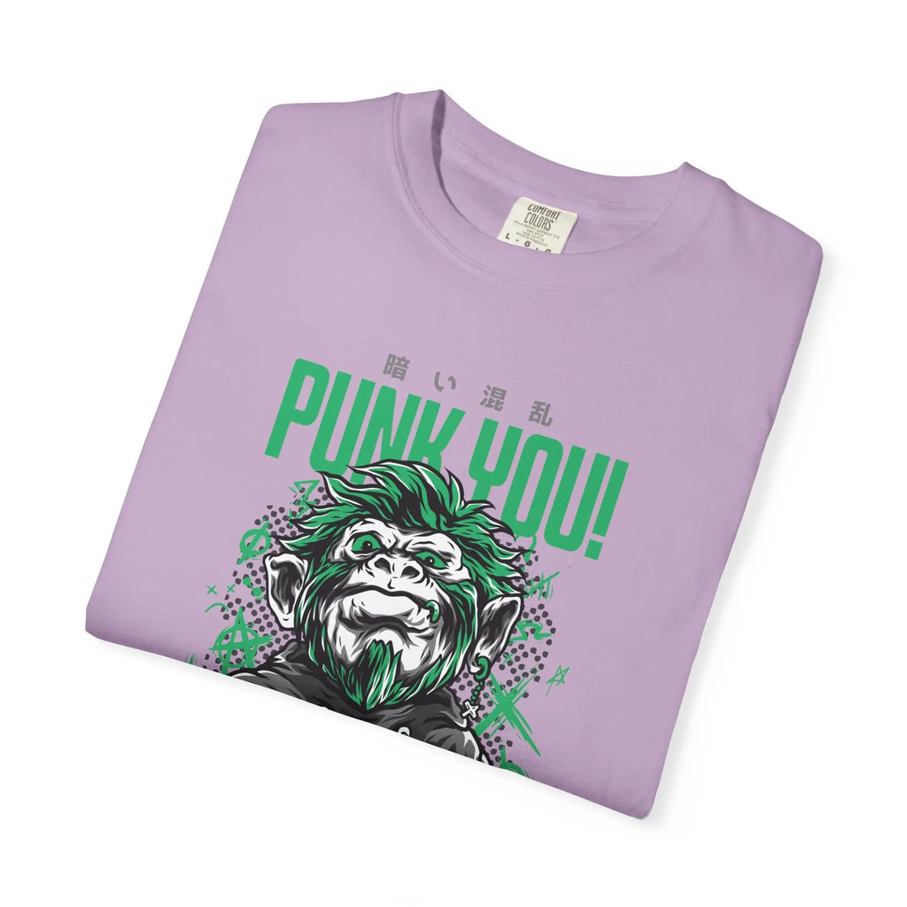 Distinctive Punk You Monkey Graphic Short Sleeve T-Shirt - Sinful Threads