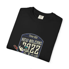 New Orleans Jazz Shirt - Jazz Club Skull Tee, NOLA Music Gift