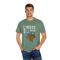 Dont Mess With Texas Map Novelty Design Humor T-Shirt