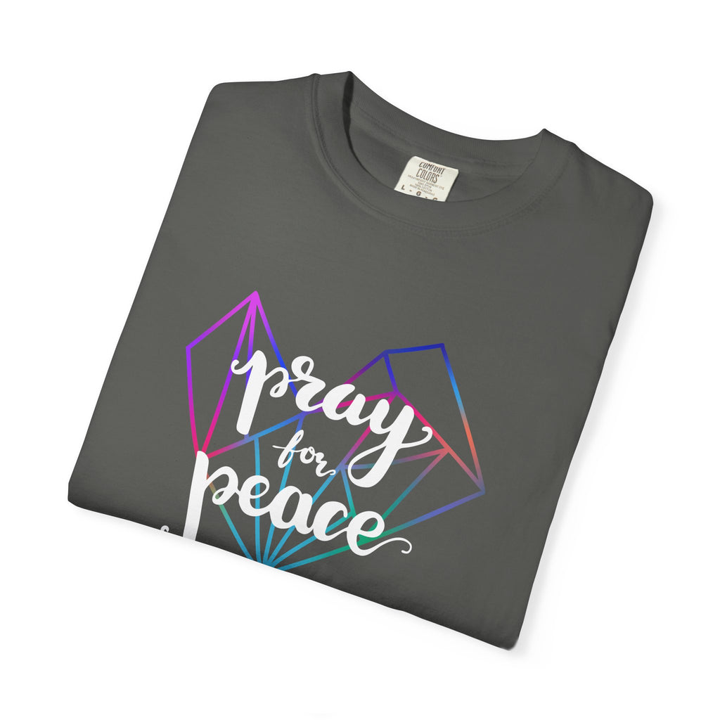 Peace Graphic Tee - Pray For Peace Shirt - Geometric Gift - Sinful Threads