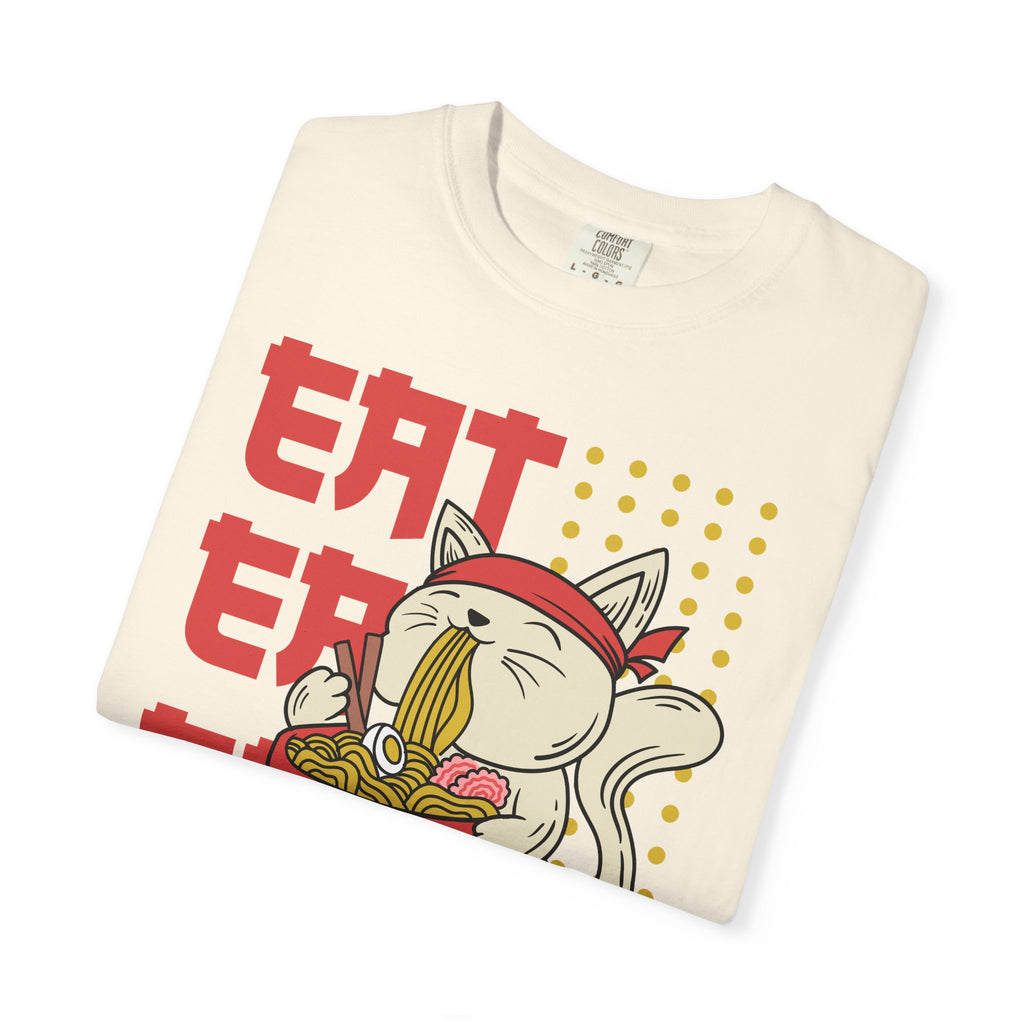 Cat Ramen Shirt - Funny Anime Tee - Japanese Foodie Gift - Sinful Threads