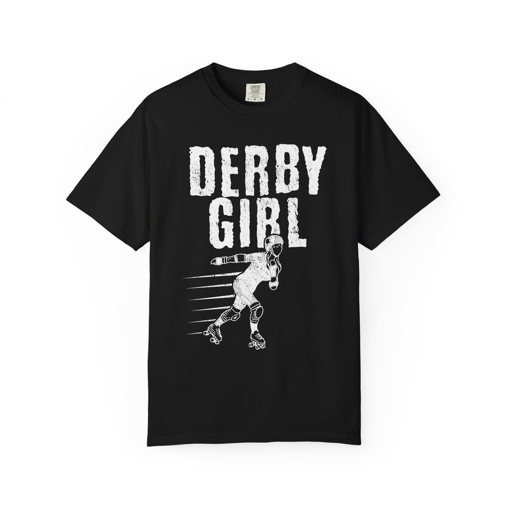 Derby Girl Skater Illustration Sports Design T-Shirt - Sinful Threads