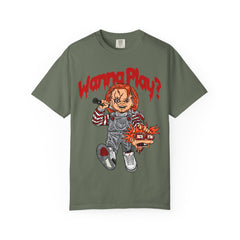 Chucky Doll Shirt - Wanna Play Horror Tee for Movie Fans