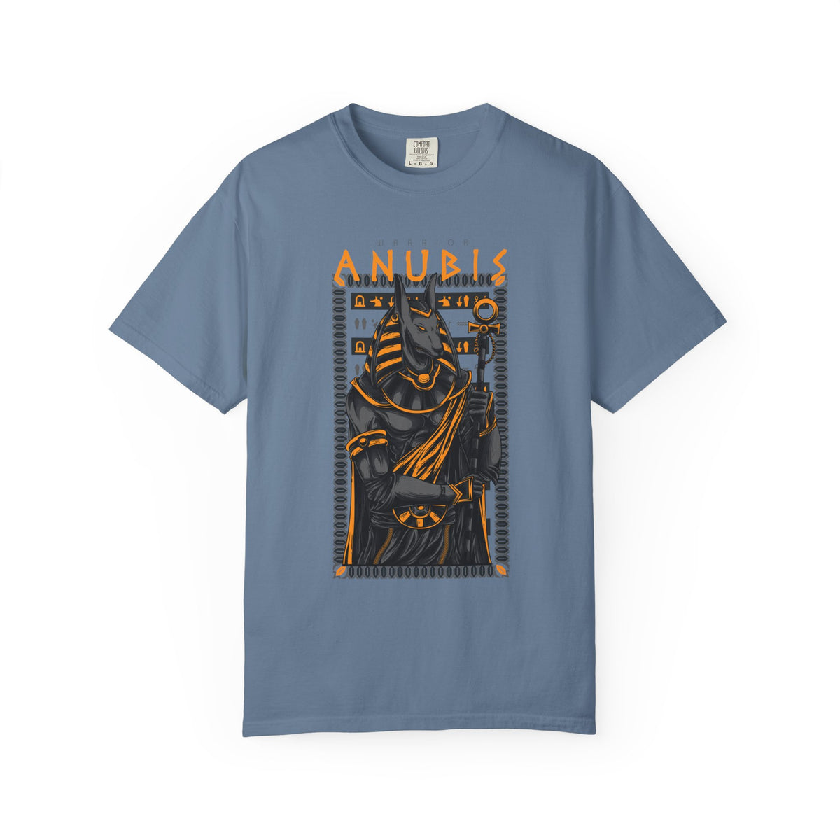 Egyptian Warrior Anubis Graphic Print T-Shirt