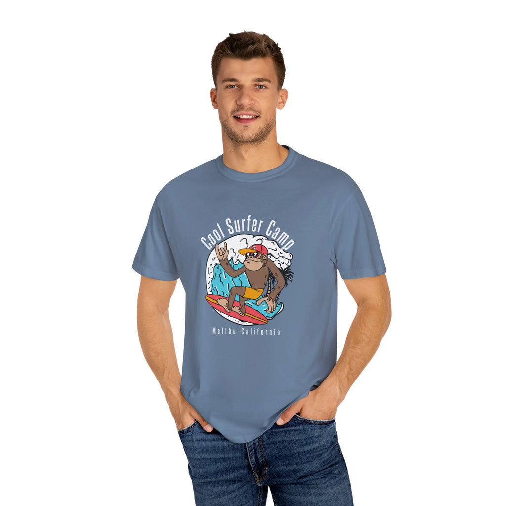 Malibu California Cool Surfing Monkey Graphic Casual Wear T-Shirt - Sinful Threads
