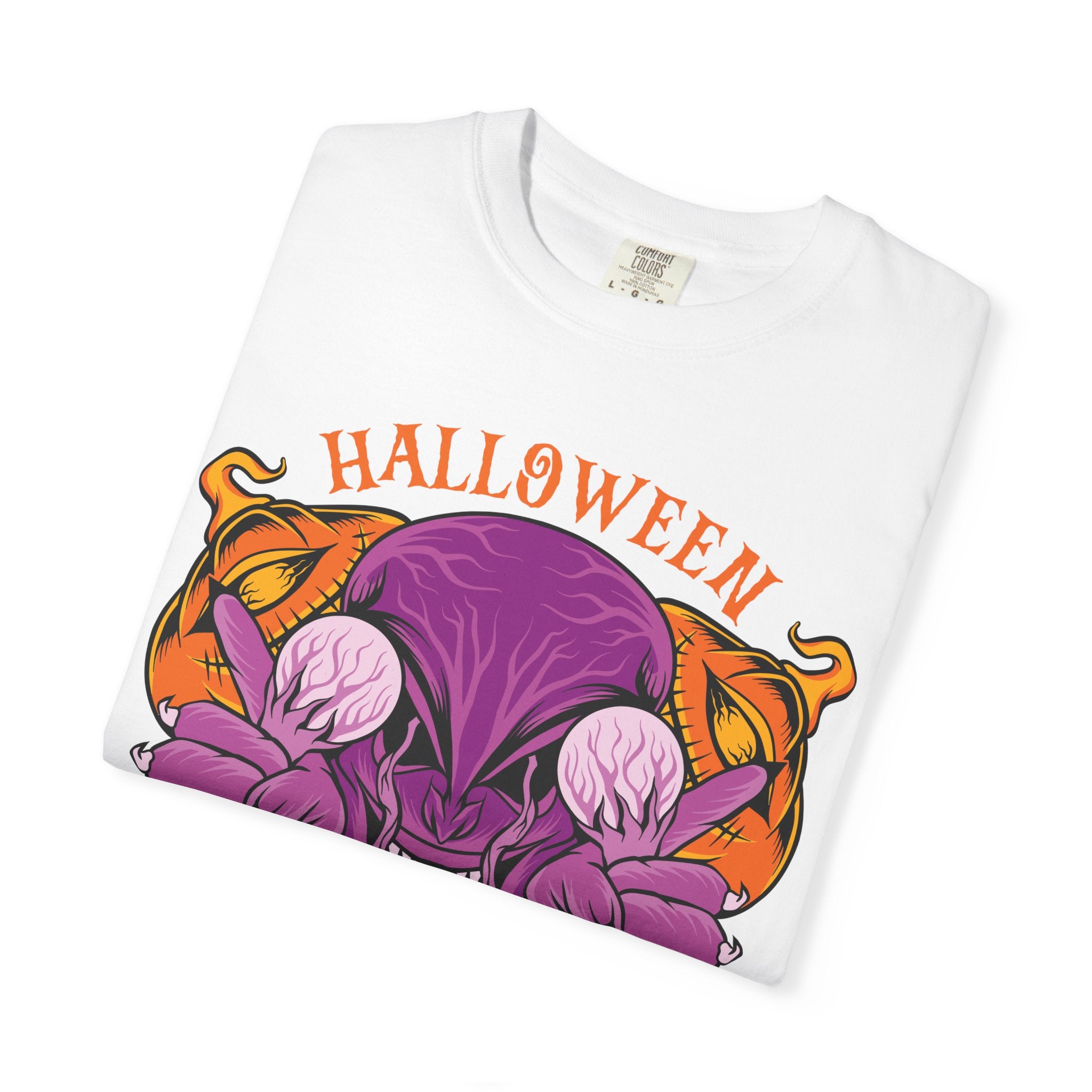 Monster pumpkin shirt - Purple Spooky Tee - Creepy Gift - Sinful Threads