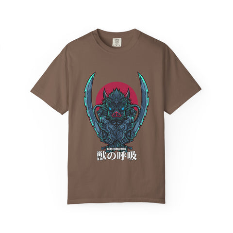 Wild Boar Beast Breathing Tee Modern Anime Graphic
