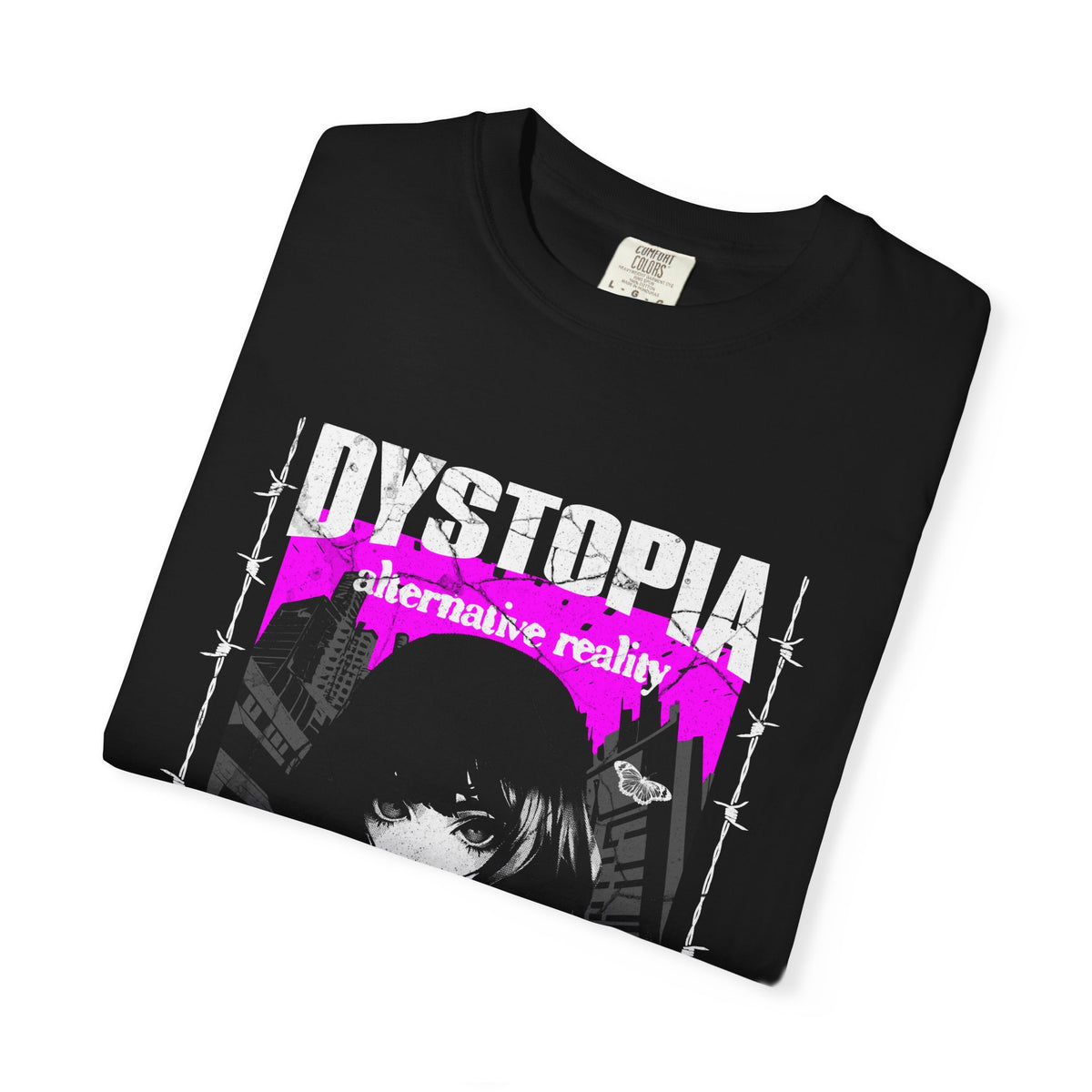 Dark Academia Tee - Urban Grunge Anime Girl Aesthetic