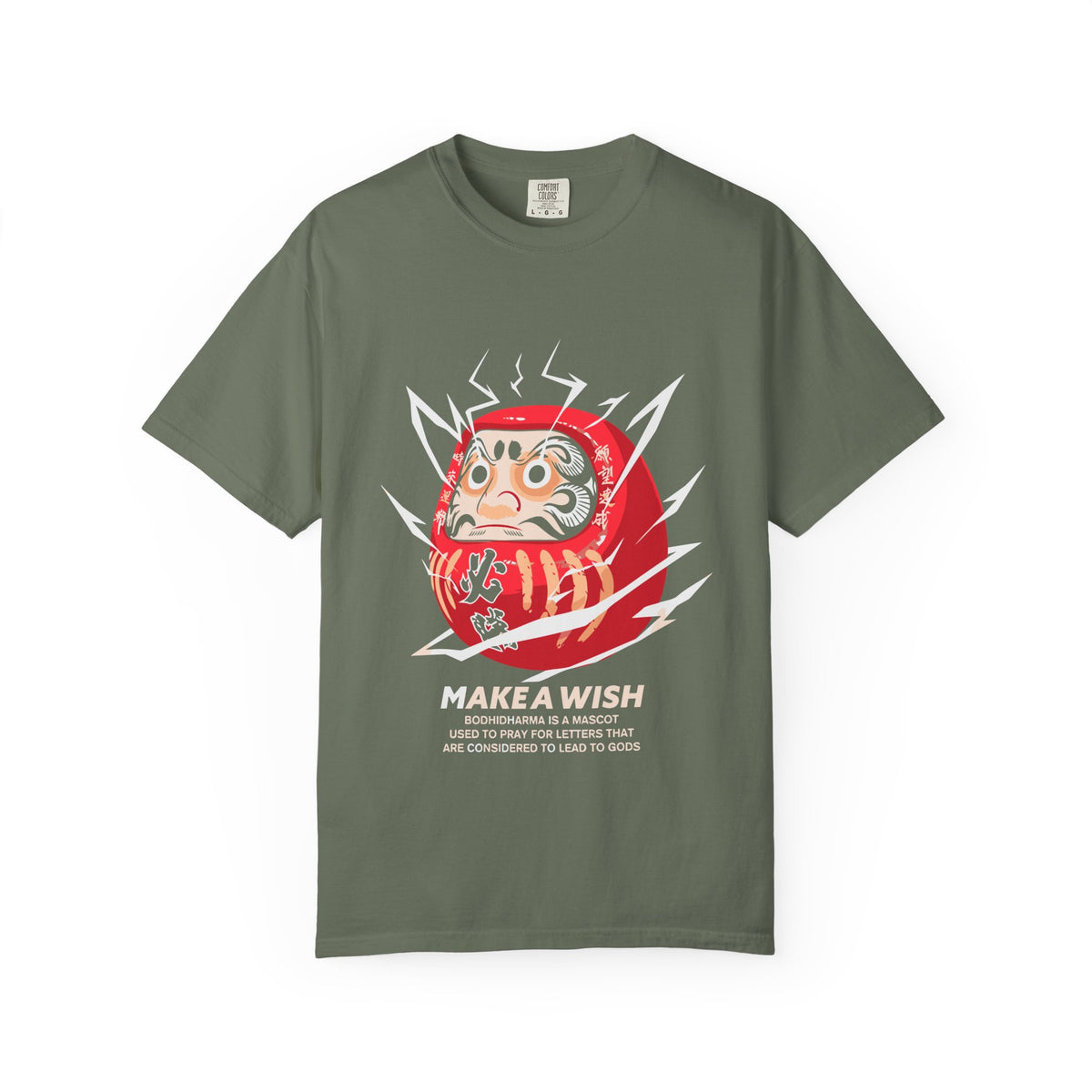Daruma Good Luck Charm Japanese Graphic Tee Design