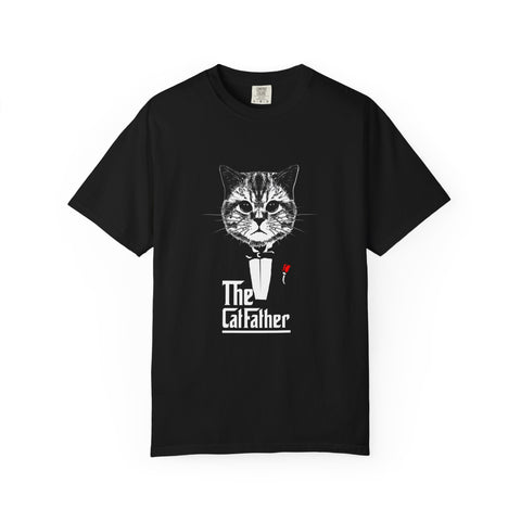 Cat Father Tee - Funny Kitten Shirt - Tuxedo Graphic Tee