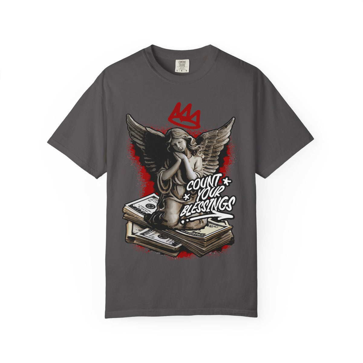 Count Your Blessings Angel Tee – Crown Inspired Shirt - Sinful Threads