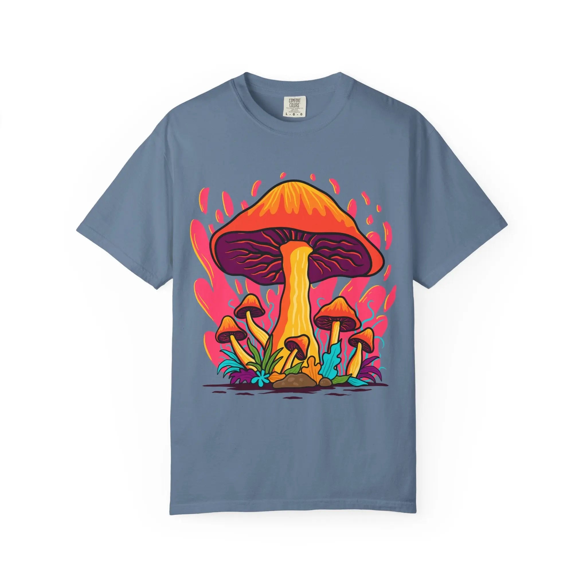 Groovy Mushroom Tee - Colorful Forest Fungi Art Gift - Sinful Threads