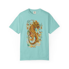 Golden Dragon Graphic Tee – Fantasy Creature Top