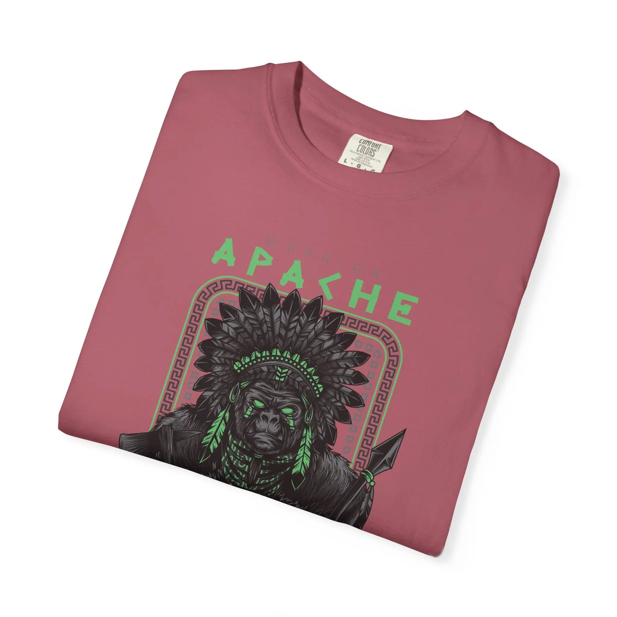 Warrior Apache Unique Graphic Illustration T-Shirt - Sinful Threads