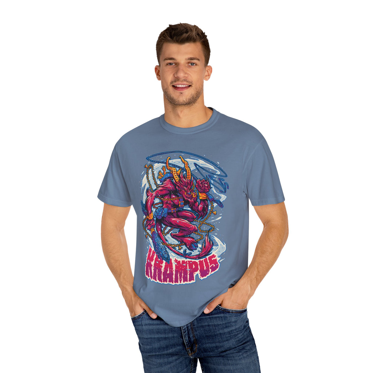 Krampus Christmas Tee - Naughty List Devil Folklore Design