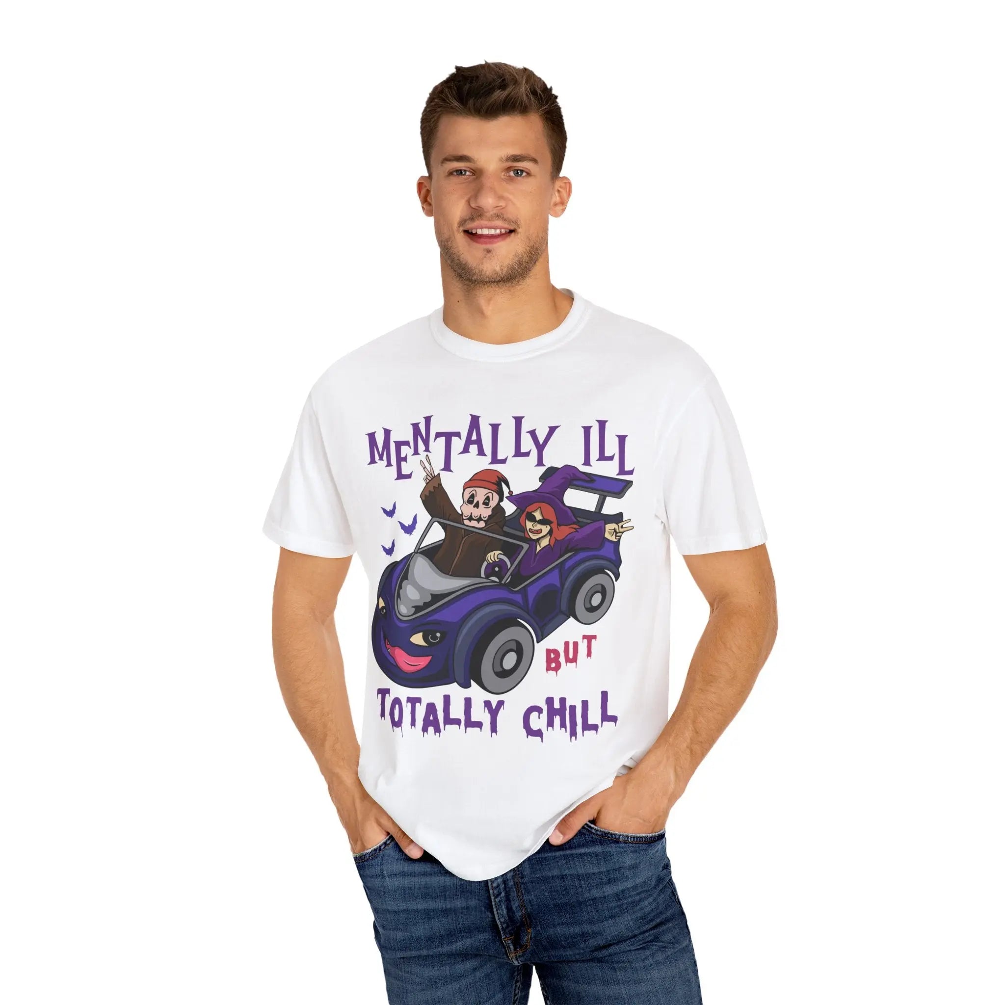 Mentally Ill Tee - Chill Halloween Funny Gift Shirt - Sinful Threads