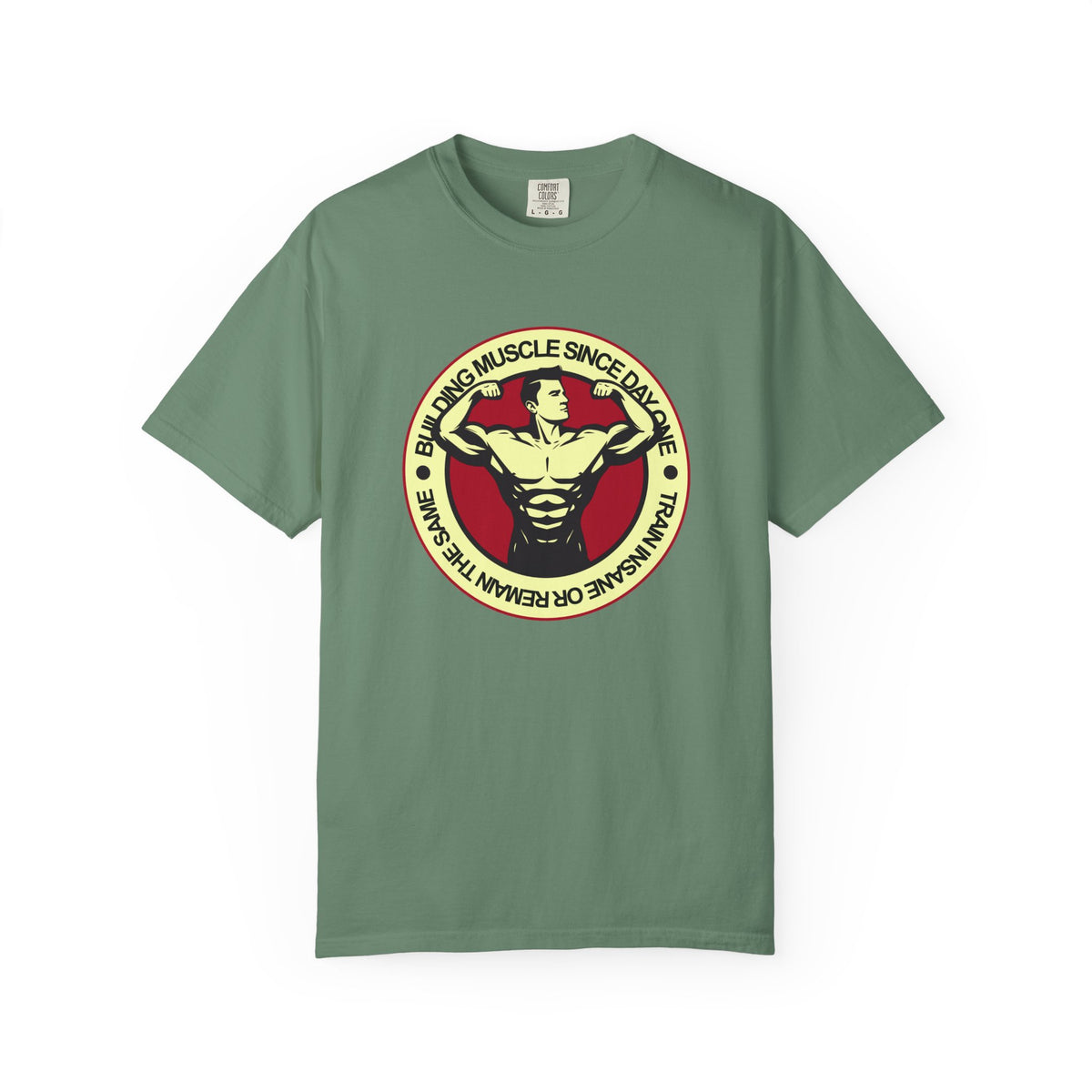 Building Muscle Since Day One Fitness Artwork T-Shirt