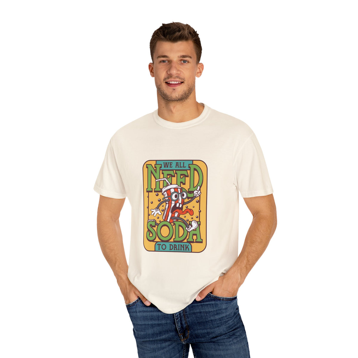 Funny Soda Shirt - Cartoon Soda Tee - Funny Beverage Top