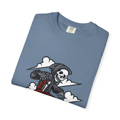 Grim Reaper Skate Shirt - Skeleton Tee - Cool Skater Gift