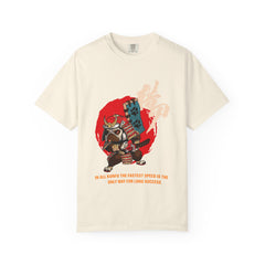 Pug Dog Graphic Tee Japanese Samurai Art Gift