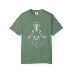 Angel of Death with Flames Unique Trendy Graphic T-Shirt - Sinful Threads