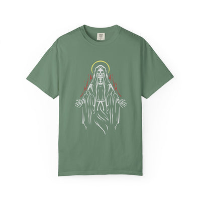 Angel of Death with Flames Unique Trendy Graphic T-Shirt - Sinful Threads
