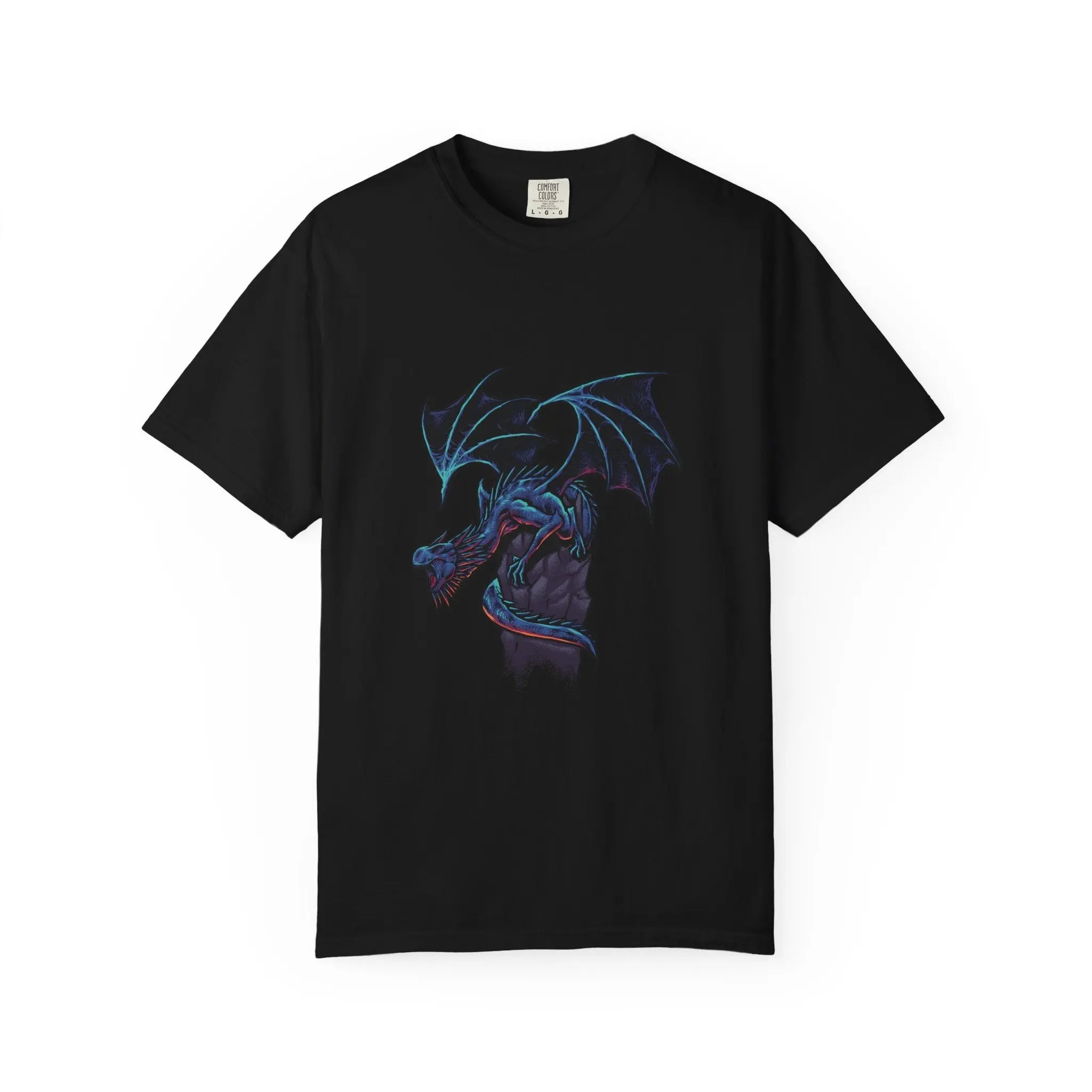 Fierce Dragon Roaring Illustration Graphic Design T-Shirt - Sinful Threads