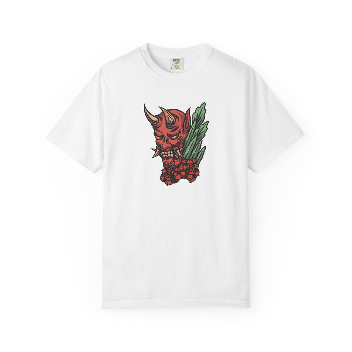Oni Mask T Shirt - Japanese demon tee