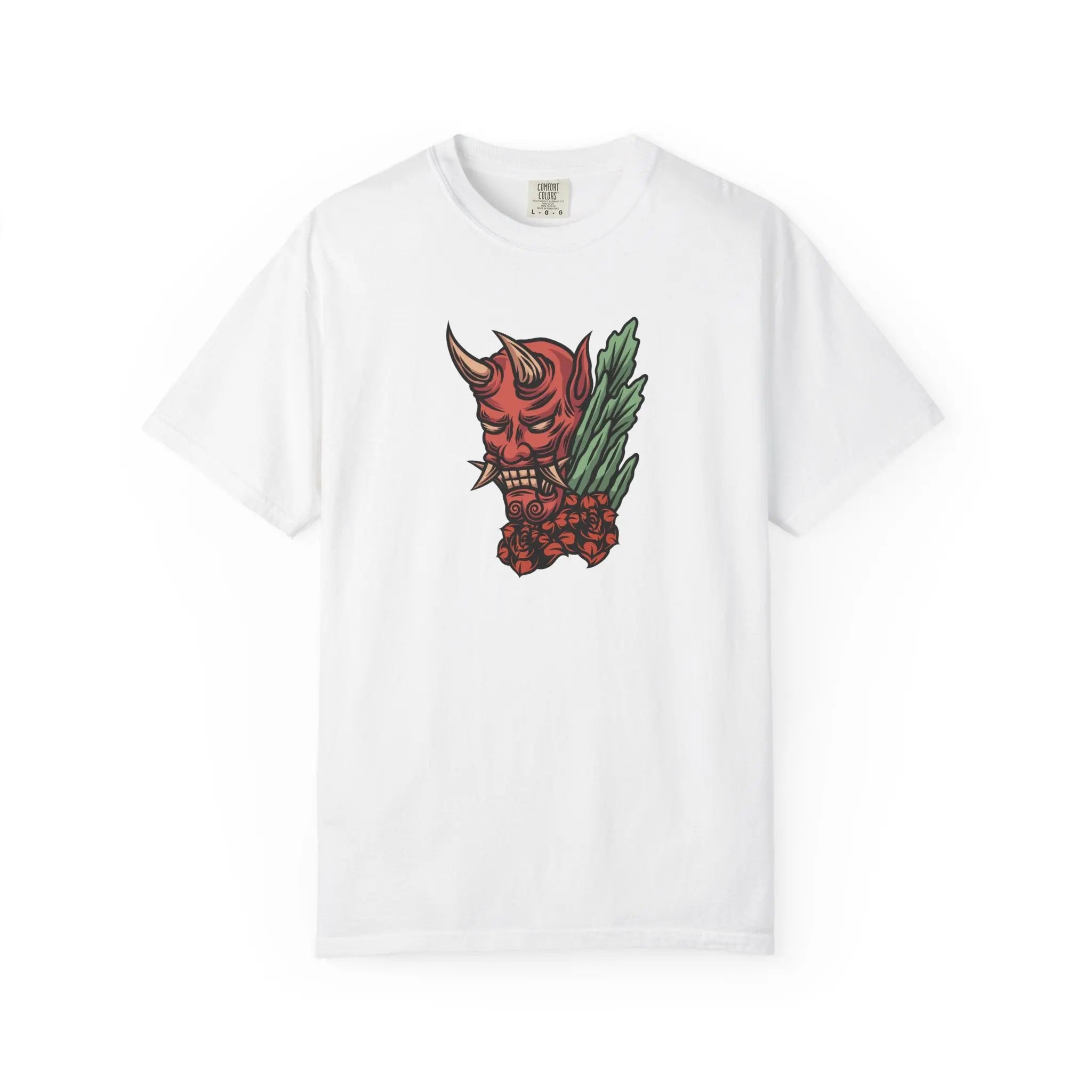 Oni Mask T Shirt - Japanese demon tee - Sinful Threads