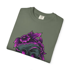 Floral Skull Gothic Tee Dark Art Alternative Fashion